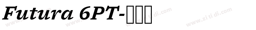 Futura 6PT字体转换